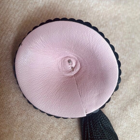 NWT AGENT PROVOCATEUR BLACK SEQUIN NIPPLE COVERS / PASTIES WITH BLACK TASSELS - Picture 4 of 8